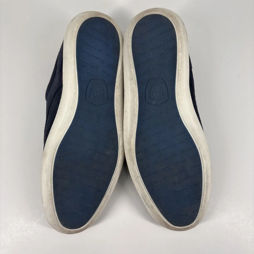 Massimo Dutti Men's Navy Blue Suede Derby‎ Shoes US 8 / EU 41 Lace-Up Classic
